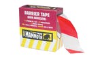 Image of Everbuild Barrier Tape Red / White 72mm x 500m