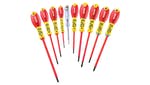 Image of Expert E160912 Insulated Screwdriver Set,10 Piece SL/PH/PZ