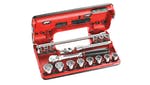 Facom 3/8in Square Drive 6-Point Detection Box Socket Set, 18 Piece