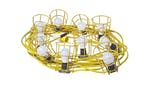 Faithfull Power Plus Festoon Lights Low Energy 10 LED Bulbs 110V 22m