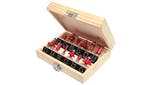 Faithfull 1/4in TCT Router Bit Set, 12 Piece