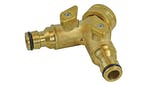 Faithfull 2 Way Shut Off Valve 19mm (3/4in) to 2 x 12.5mm (1/2in)