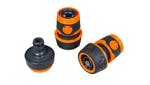 Faithfull 3/4in Plastic Hose Fittings Kit, 3 Piece