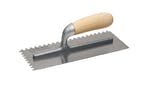 Image of Faithfull 822 Adhesive Trowel Serrated Edge 6mm Wooden Handle 11 x 4.3/4in