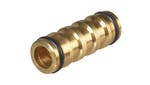 Faithfull Brass 2-Way Hose Coupling 12.5mm (1/2in)