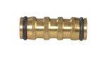 Image of Faithfull Brass 2-Way Hose Coupling 12.5mm (1/2in)