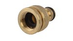 Faithfull Brass Dual Tap Connector 12.5-19mm (1/2 - 3/4in)