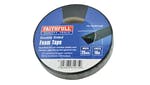 Faithfull Double-Sided Foam Tape Black 25mm x 10m