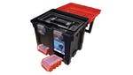 Faithfull Plastic Cube Toolbox - 2 Trays 44cm (17in) Deep