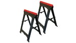 Image of Faithfull Plastic Trestles Height 82cm x Length 57cm (Twin Pack)