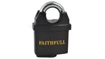 Image of Faithfull PVC Coated Brass Padlock 50mm