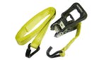 Faithfull Ratchet Tie-Downs J-Hook 5m x 32mm Breaking Strain 1320kg/daN 2 Piece