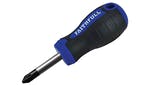 Image of Faithfull Soft Grip Stubby Screwdriver Pozidriv Tip PZ2 x 38mm