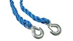 Faithfull Tow Rope 4m Metal Hooks 2 Tonne