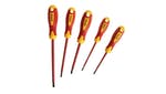 Faithfull VDE Soft Grip Screwdriver Set, 5 Piece SL/PH