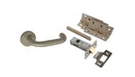 Forge Return To Door Handle Pack Stainless Steel