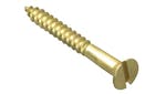Image of ForgeFix Wood Screws, Slotted, CSK, Brass