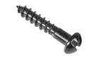 ForgeFix Wood Screws, Slotted, RH, Black