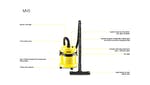 Karcher WD2 Plus Wet & Dry Vacuum Cleaner 1000W 240V