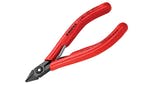 Image of Knipex Electronic Diagonal Cut Pliers Extra Slim PVC Grip 125mm