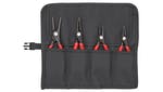 Image of Knipex Precision Circlip Pliers Set in Roll, 4 Piece