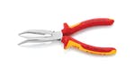 Knipex VDE Long Bent Snipe Nose Side Cutting Pliers 200mm