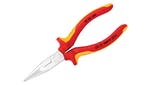 Image of Knipex VDE Snipe Nose Side Cutting Pliers (Radio) 160mm