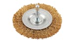 KWB Crimped Brass Wire Wheel Brush 75mm Fine