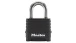 Image of Master Lock Excell™ 4-Digit Black Finish Combination 50mm Padlock