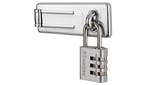 Image of Master Lock Hasp 89mm + 3-Digit Combination Padlock 30mm