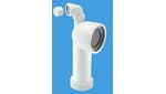 Image of 90° Bend Adjustable Length Rigid WC Connector with 1¼" Universal Vent Boss