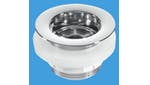 Image of Backnut Bath Waste - CP Plastic Flange