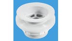 Image of Backnut Bath Waste - White Plastic Flange