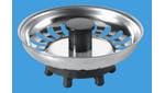 Image of Basket Strainer Waste Plug - Rubber Seal