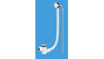 Image of Chrome Plated Brass Bath Filler and Overflow (Top Access Clicker)