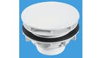 Plain White Flange High Flow Shower