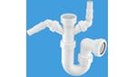 Image of Sink Trap with Twin 135° Domestic Appliance Nozzles