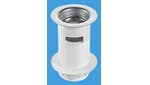 White Plastic Backnut Basin Waste With