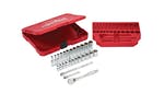 Image of Milwaukee Hand Tools 1/4in Drive Ratcheting Socket Set Metric, 28 Piece