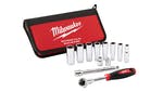 Image of Milwaukee Hand Tools Tradesman 3/8in Ratchet Set 12 Piece