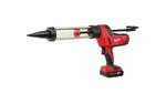 Image of Milwaukee Power Tools C18 PCG/400T Transparent Tube Caulking Gun 400ml 18V 1 x 2.0Ah Li-ion