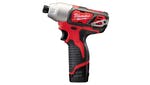 Milwaukee Power Tools M12 BID-202C Sub Compact 1/4in Impact Driver 12V 2 x 2.0Ah Li-ion