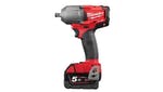 Milwaukee Power Tools M18 FMTIWF12-502X 1/2in Friction Ring Impact Wrench 18V 2 x 5.0Ah Li-ion