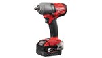 Milwaukee Power Tools M18 FMTIWF12-502X 1/2in Friction Ring Impact Wrench 18V 2 x 5.0Ah Li-ion