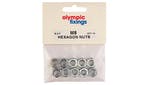 Olympic M6 Hexagon Nuts BZP Small Pack
