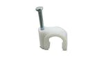 Olympic 3.5mm Round White Cable Clip