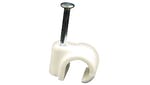 Olympic 10mm White Nail Pipe Clip Tradesman