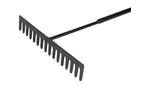 Roughneck Asphalt Rake 16 Flat Teeth - Tubular Steel Shaft Handled