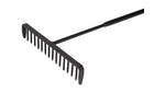 Roughneck Tarmac Rake 16 Round Teeth - Tubular Steel Shaft Handled