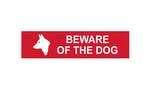 Scan Beware Of The Dog - PVC 200 x 50mm